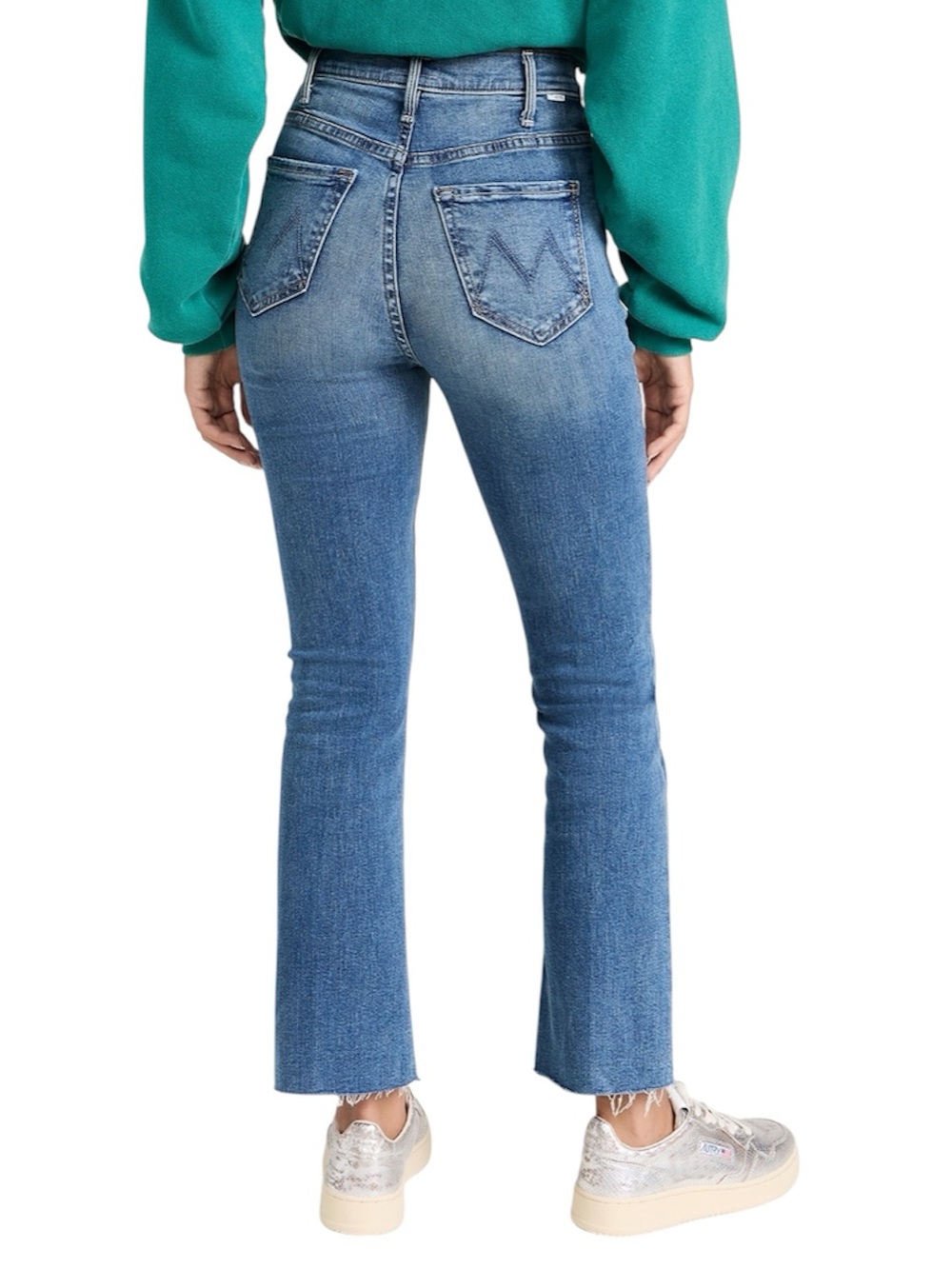 USA MOTHER The Hustler Ankle Fray Jeans Healing Jar Women's 28 x 26 Crop Stretch